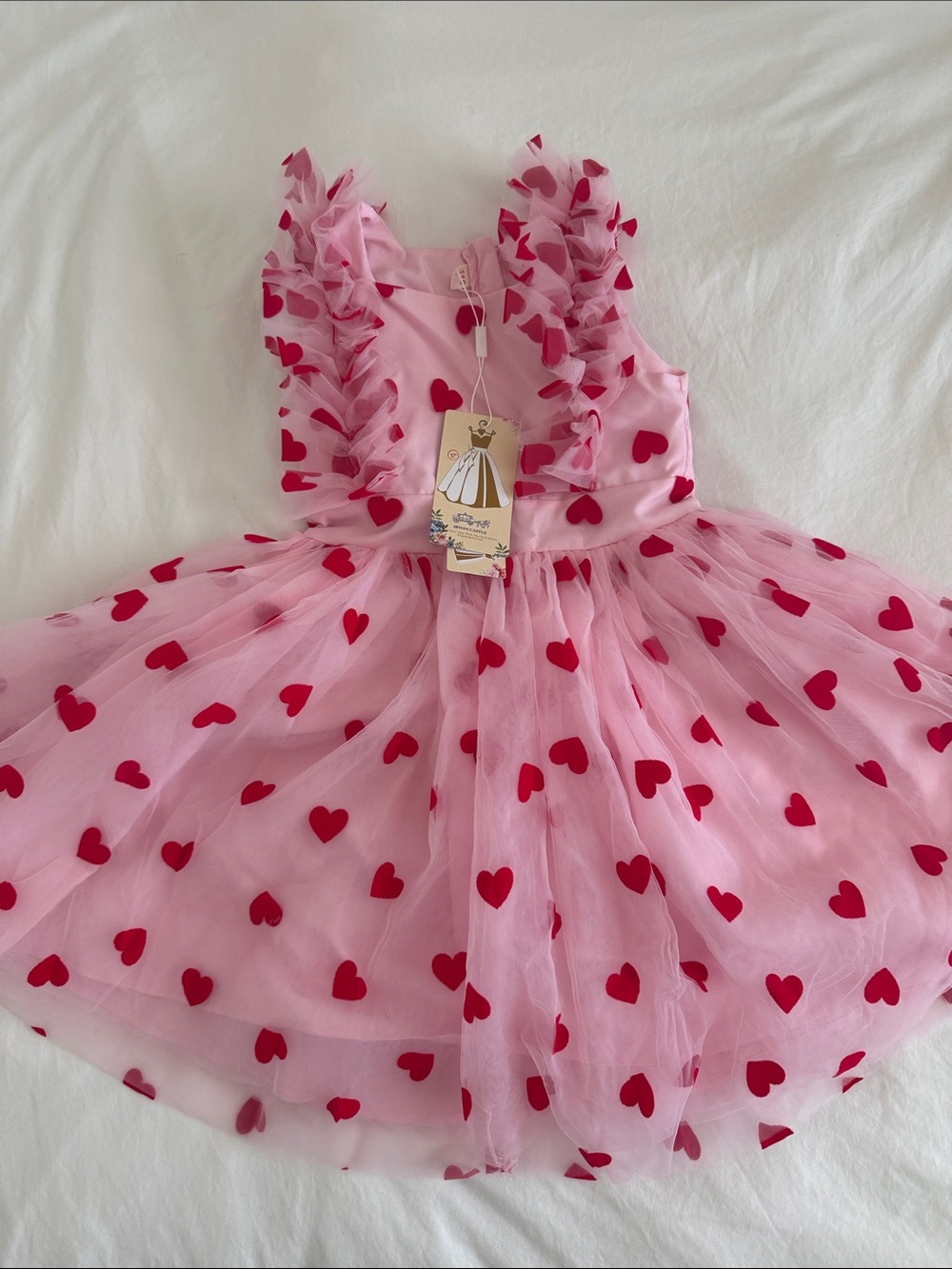 Pink Tulle Heart Party Dress